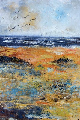 Seashore at the North sea Canvas Wall Art by Pol Ledent | iCanvas