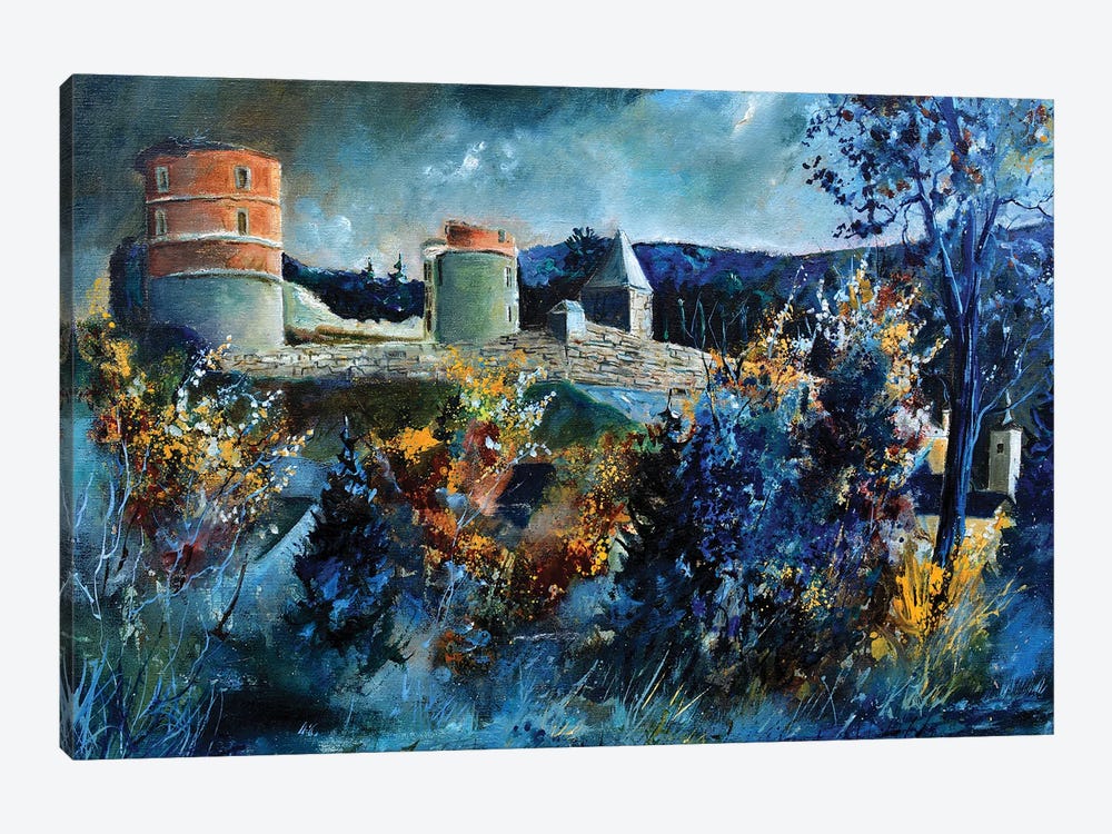Medieval Castle Of Hierges by Pol Ledent 1-piece Canvas Wall Art