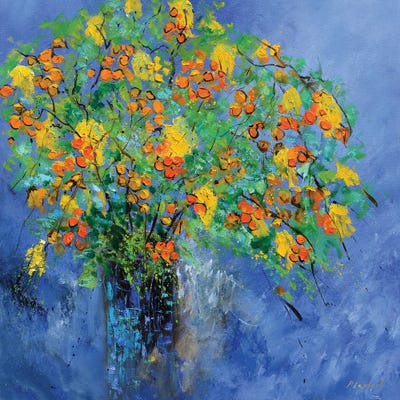 A vivid still life by Pol Ledent canvas print