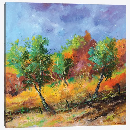 Orchard In Autumn Canvas Print #LDT95} by Pol Ledent Canvas Art Print
