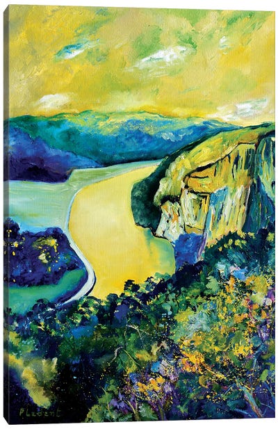 Yellow River Canvas Art Print - Pol Ledent
