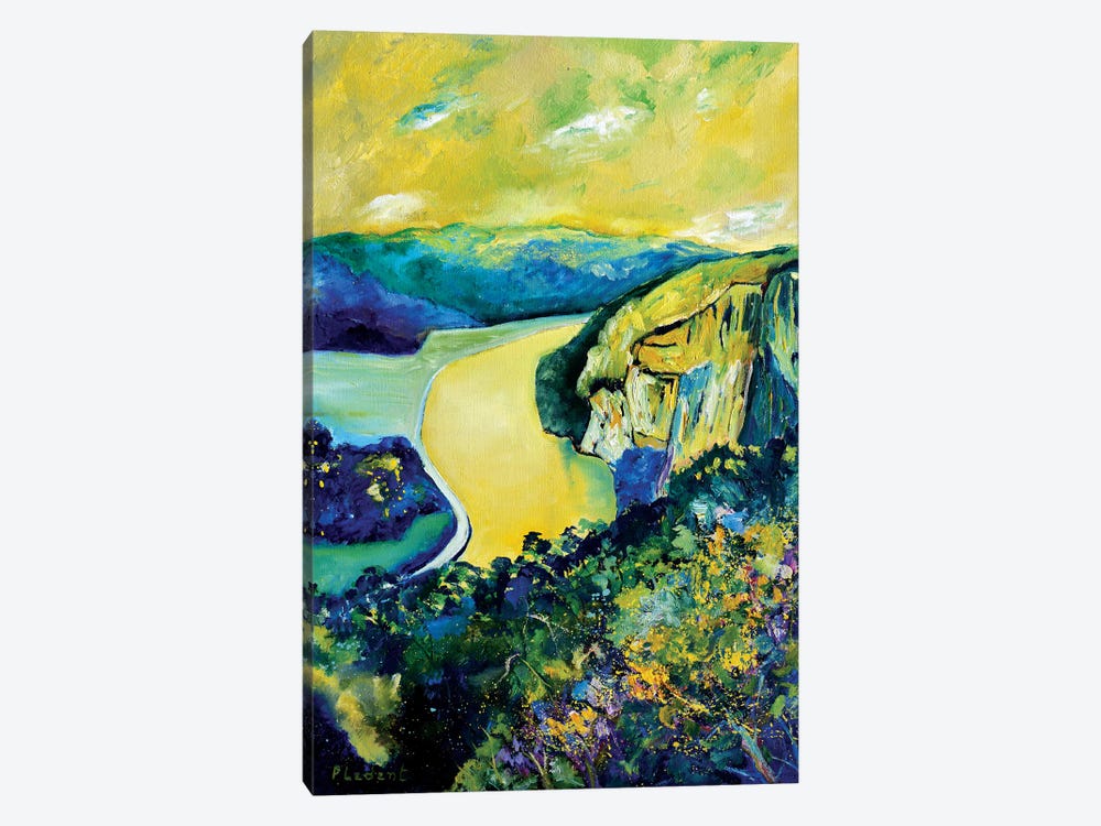 Yellow River by Pol Ledent 1-piece Canvas Artwork