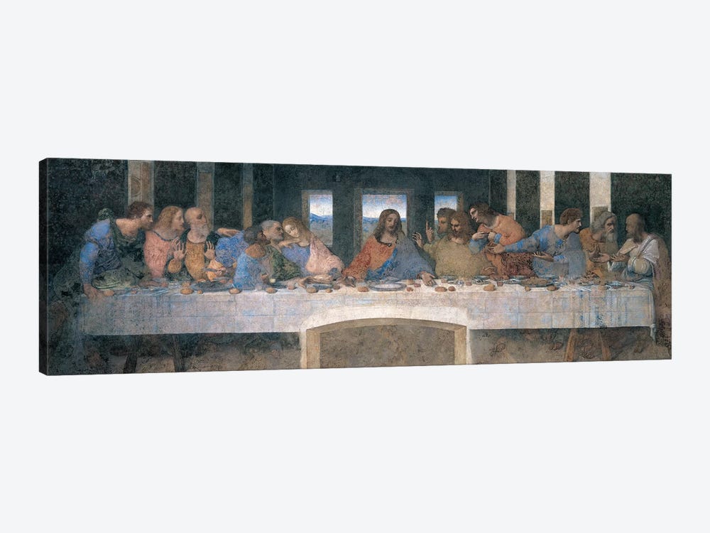L'Ultima Cena (The Last Supper), Cropped by Leonardo da Vinci 1-piece Canvas Artwork
