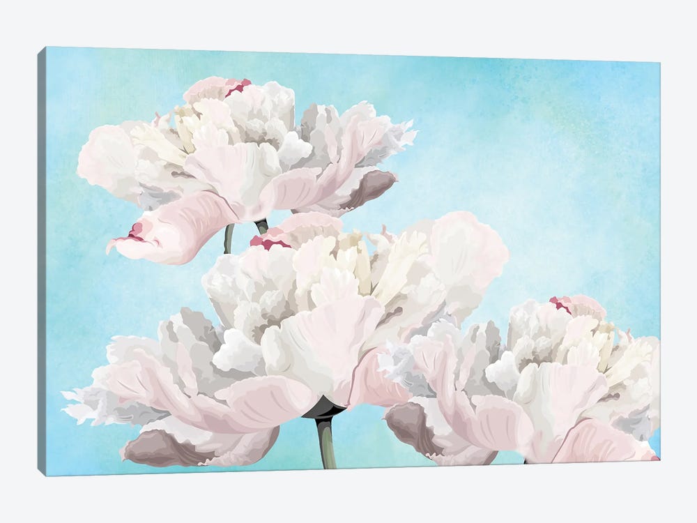 Pink Peony Flowers by Laura D Young 1-piece Art Print