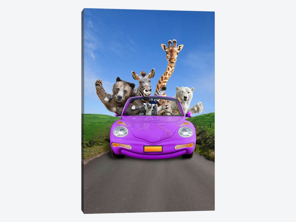 Wild Road-Trip by Lund Roeser 1-piece Canvas Wall Art