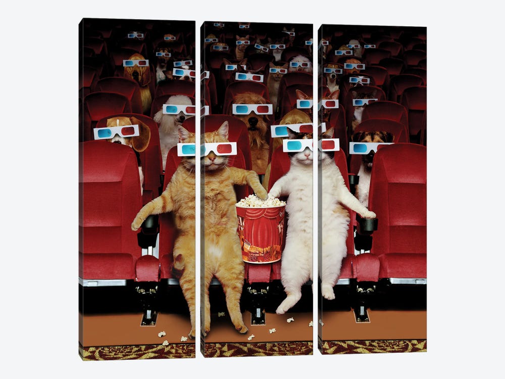 Pet Show by Lund Roeser 3-piece Canvas Print