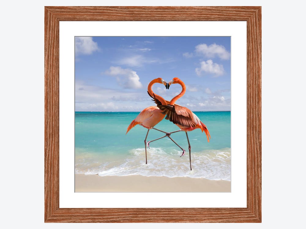 Flamingos in Love – affordable canvas prints online – Photowall
