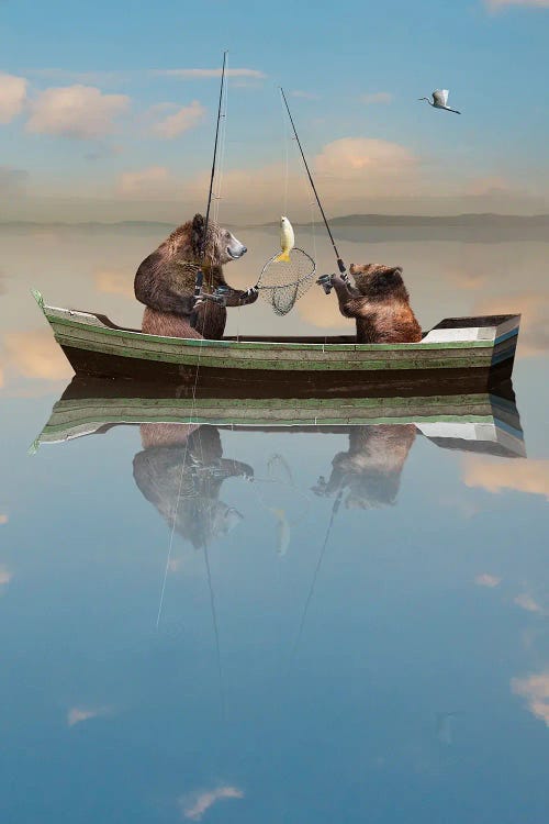 Bears Fishing