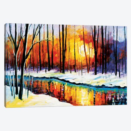 Winter Sun Canvas Print #LEA100} by Leonid Afremov Canvas Art
