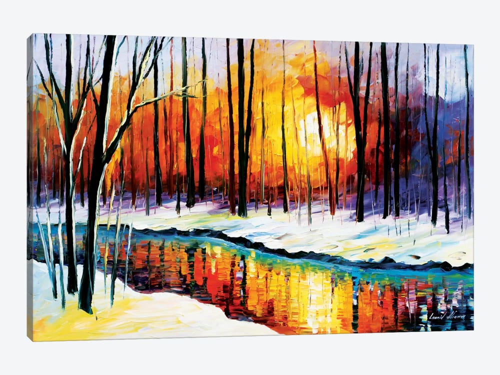 Winter Sun by Leonid Afremov 1-piece Canvas Art Print
