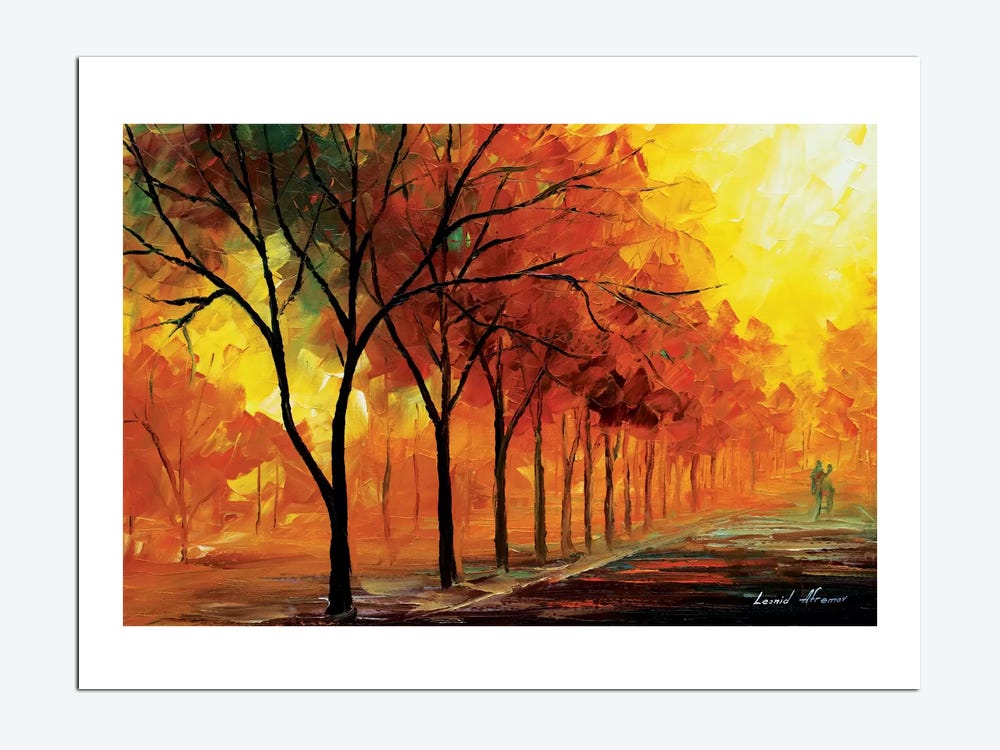 Morning Full Of Life by Leonid Afremov by Leonidafremov  Nature canvas  painting, Oil painting landscape, Landscape paintings