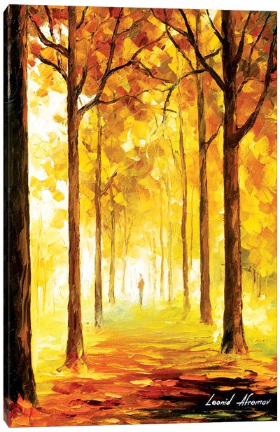 Yellow Mood Canvas Art Print - Forest Art