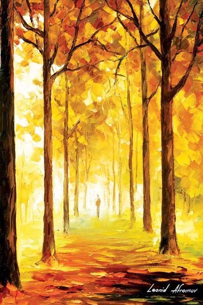 Trails, Paths & Roads: Yellow Mood by Leonid Afremov
