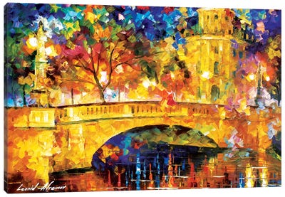 River City Canvas Art Print - Bridge Art