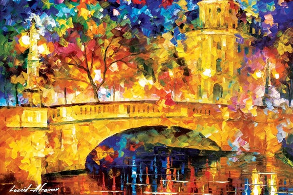 Leonid Afremov: River City by Leonid Afremov