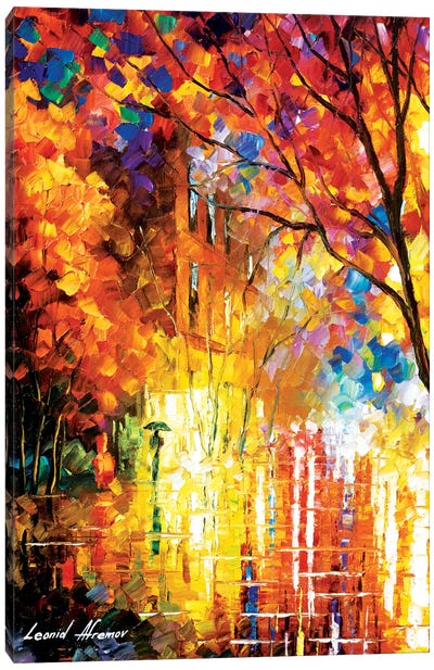 Impression Of Colors Canvas Art Print - Rain Inspired