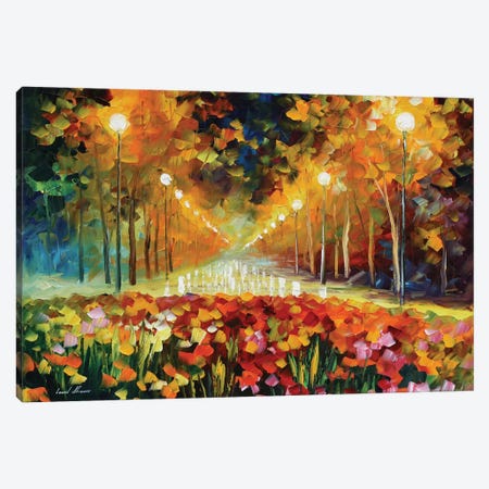 Alley Of Roses Canvas Print #LEA106} by Leonid Afremov Art Print