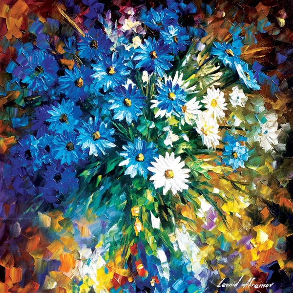 Daisies: Bouqet Of Happiness by Leonid Afremov