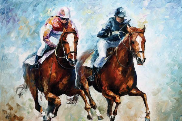 Leonid Afremov: Close Race by Leonid Afremov