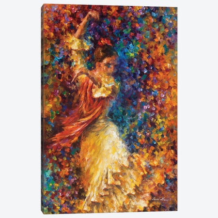 Flamenco and Fire Canvas Print #LEA116} by Leonid Afremov Canvas Art