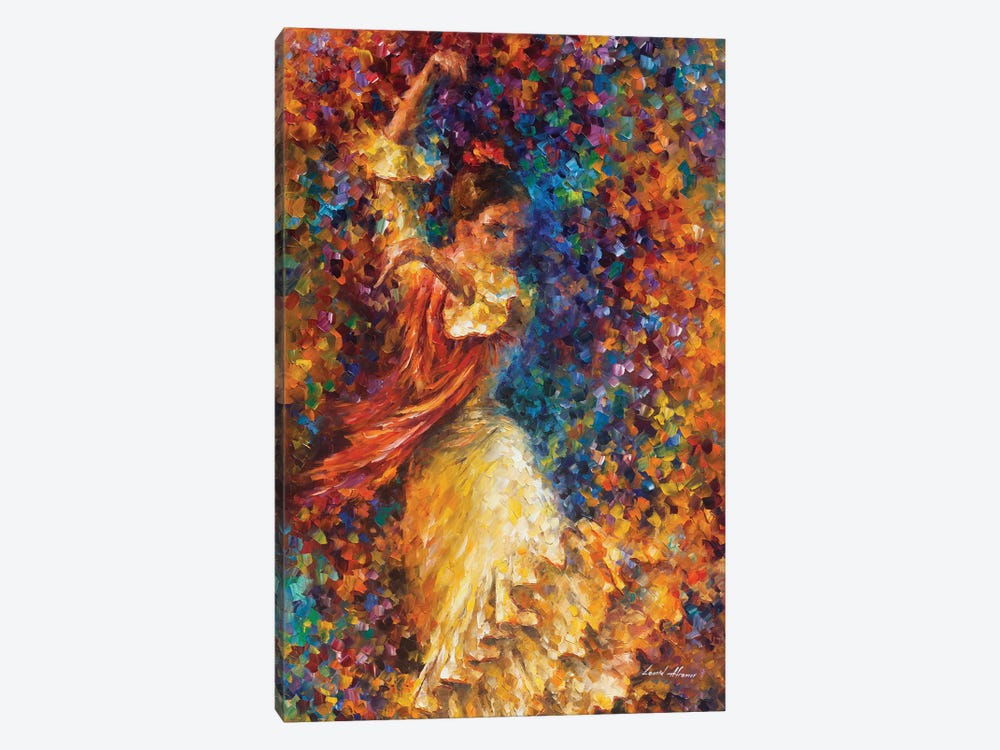 Flamenco and Fire by Leonid Afremov 1-piece Canvas Wall Art