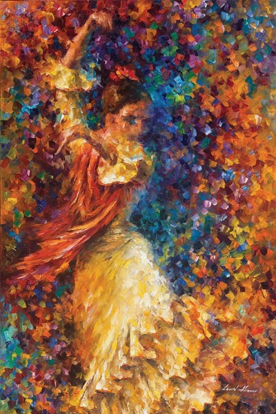 Leonid Afremov: Flamenco and Fire by Leonid Afremov
