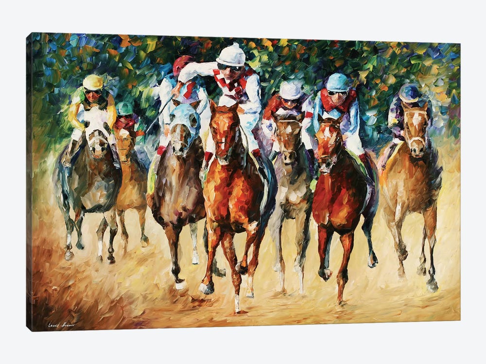 Horse Race by Leonid Afremov 1-piece Art Print
