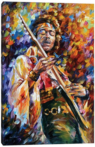 Jimi Hendrix Canvas Art Print - Nostalgia Art