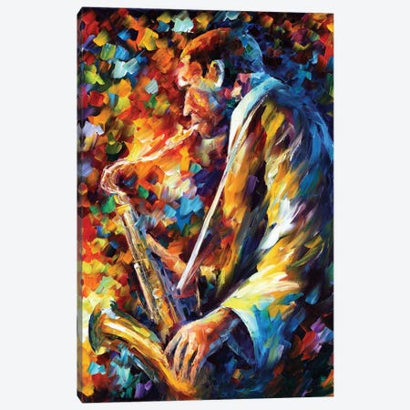 John Coltrane I Canvas Print #LEA123} by Leonid Afremov Canvas Artwork