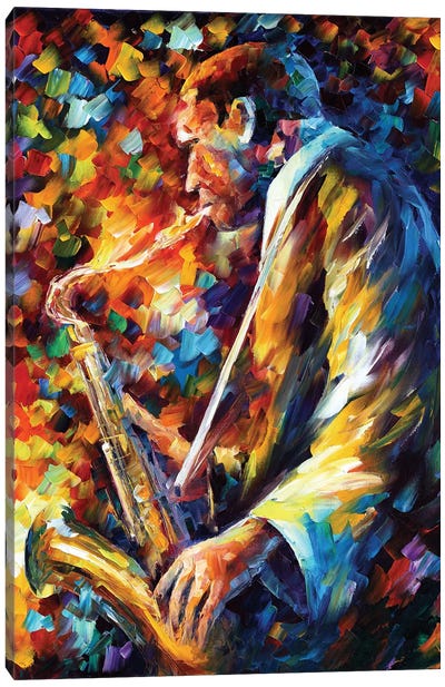 John Coltrane I Canvas Art Print - Leonid Afremov