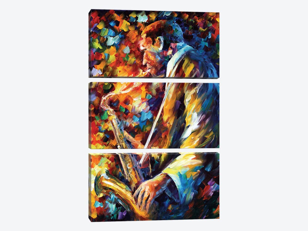 John Coltrane I by Leonid Afremov 3-piece Canvas Art