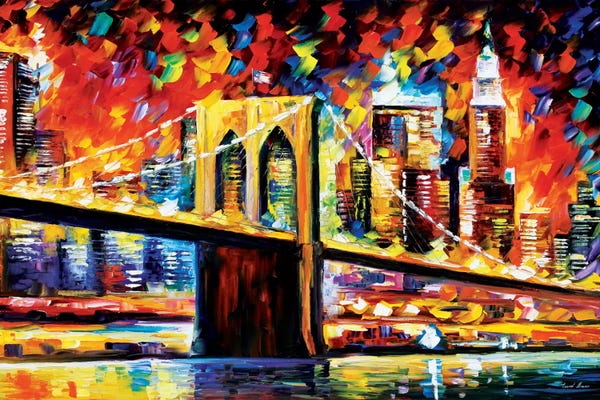 Brooklyn: Brooklyn Bridge by Leonid Afremov