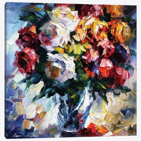 Roses Canvas Print #LEA130} by Leonid Afremov Canvas Art Print
