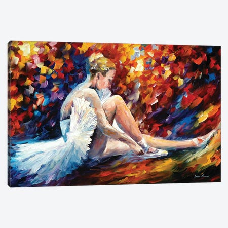 Young Ballerina Canvas Print #LEA136} by Leonid Afremov Canvas Wall Art
