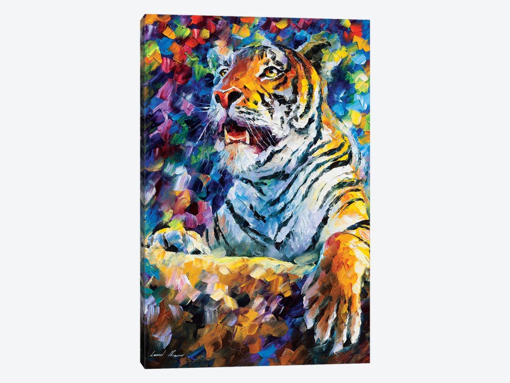 Angry Tiger by Leonid Afremov 1-piece Canvas Print