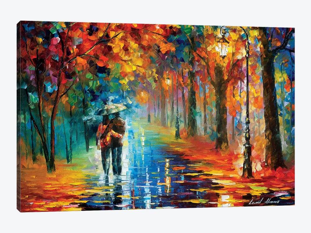 Autumn Hug by Leonid Afremov 1-piece Canvas Print
