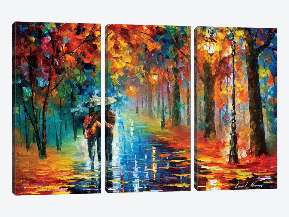 Autumn Hug by Leonid Afremov 3-piece Canvas Art Print