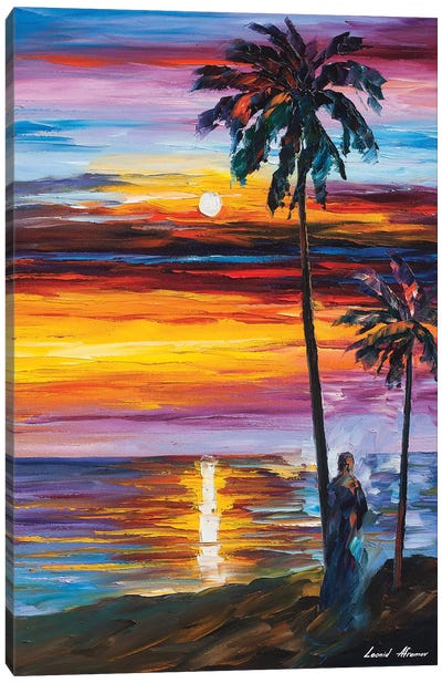 Caribbean Mood Canvas Art Print - Current Day Impressionism Art
