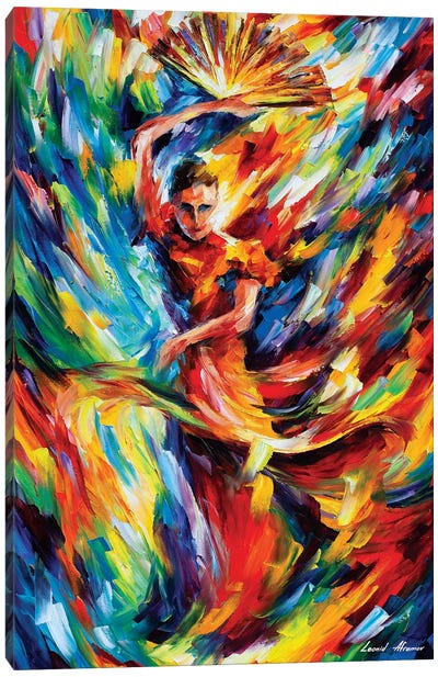 Flamenco Canvas Art Print - Fashion Accessory Art