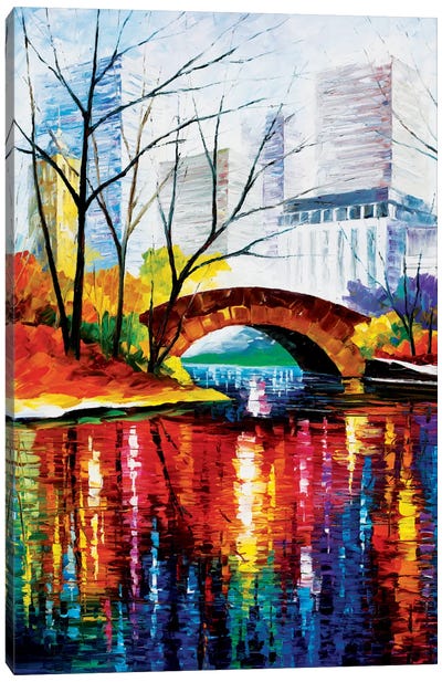 Central Park - New York Canvas Art Print - Rain Art