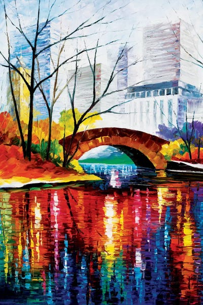 Leonid Afremov: Central Park - New York by Leonid Afremov