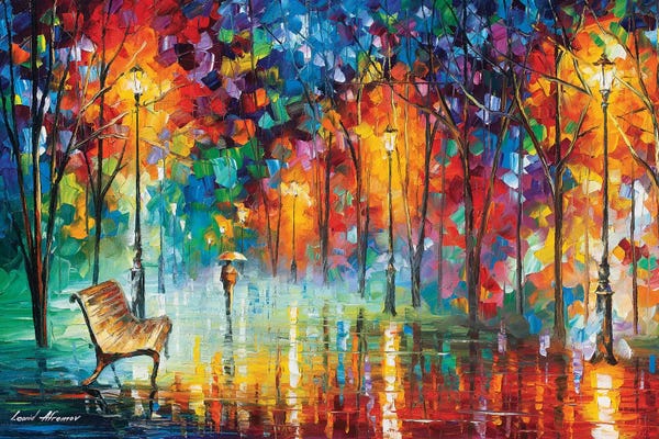 Leonid Afremov: Hidden Way by Leonid Afremov