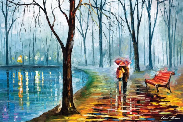 Umbrellas: Inside The Rain by Leonid Afremov