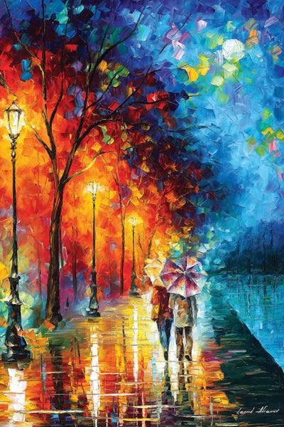 Rain: Love By The Lake by Leonid Afremov