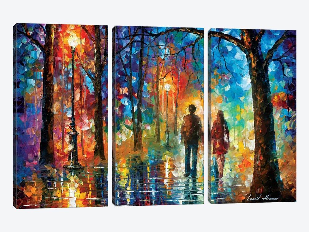 Love In The Air by Leonid Afremov 3-piece Canvas Wall Art