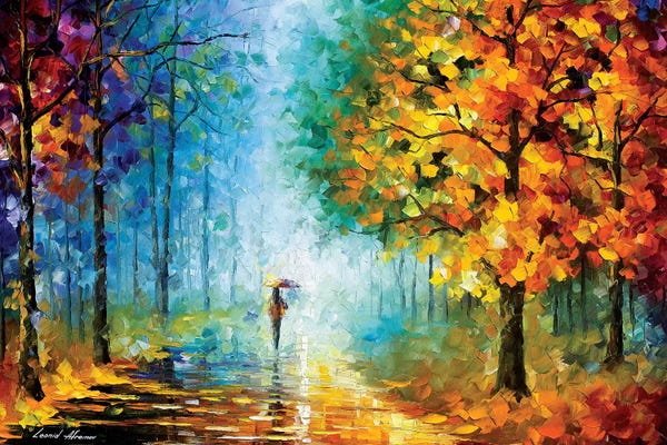 Umbrellas: Morning Shadows by Leonid Afremov