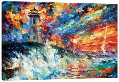 Ocean Thrill Canvas Art Print - Current Day Impressionism Art