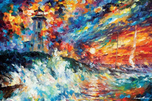 Leonid Afremov: Ocean Thrill by Leonid Afremov