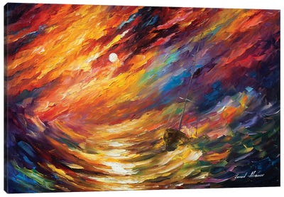 Storm That Never Ends Canvas Art Print - Abstract Landscapes Art