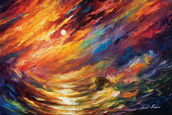 Leonid Afremov: Storm That Never Ends by Leonid Afremov